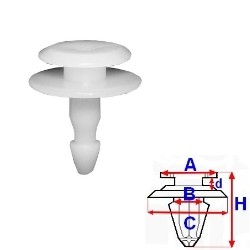 ✅Fits ROMIX ROM C60477 Scuttle pin ROM C60477 Upholstery pin (applic ⭐UK Seller⭐