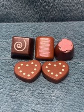 5 Piece Puzzle Replacements Wood Chocolate Good Used Condition