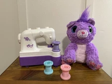 Scruff A Luvs, Sew Surprise: Purple Kitten  Little Live Pets,1 Green 1 Blue Eye