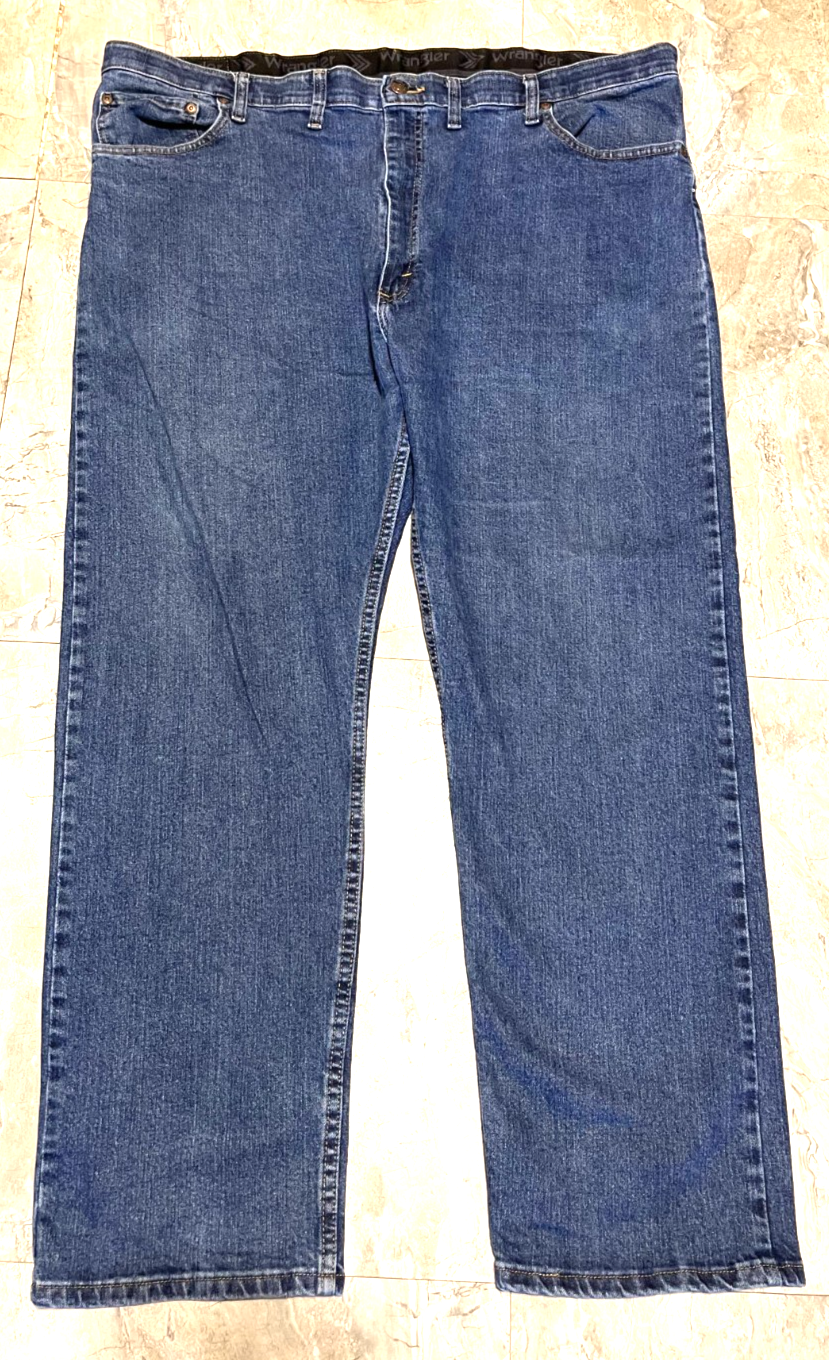 Wrangler Jeans Mens 44x30 Regular Fit Stretch Denim Jeans