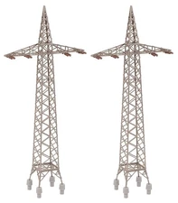 Faller 120377 HO Railway Electricity Pylons Building Kit (Set of 2)