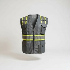 FX Two Tone High Visibility Reflective Gray Safety Vest
