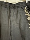Johnny Was Los Angeles Linen Embroidered Jogger Elastic Drawstring Pants Large — photo 4