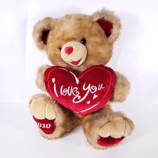 Dan Dee Teddy Bear 2010 Collectors Choice Brown Plush Stuffed I Love You Heart