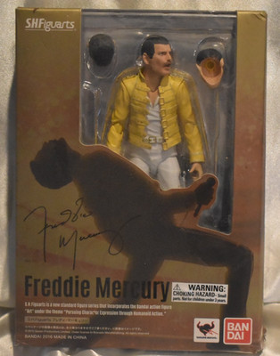Bandai SH Figuarts Freddie Mercury Queen 2016 Action Figure OPENED/COMPLETE