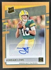 2020 Panini Donruss Jordan Love Rated Auto Bronze RC #304 Packers Rookie