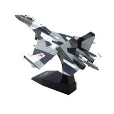 1/100 Alloy Russian SU35 Fighter Model Airplane Simulation Model Gift Toys