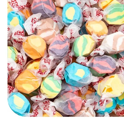 CRAZYOUTLET Salt Water Taffy Candy Mix - 1 Pound Bag - Assorted Tropical Fruit Flavors