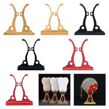 Hand Fan Stand Tabletop Elegant Sturdy Decorative Office Round Fan Display Stand