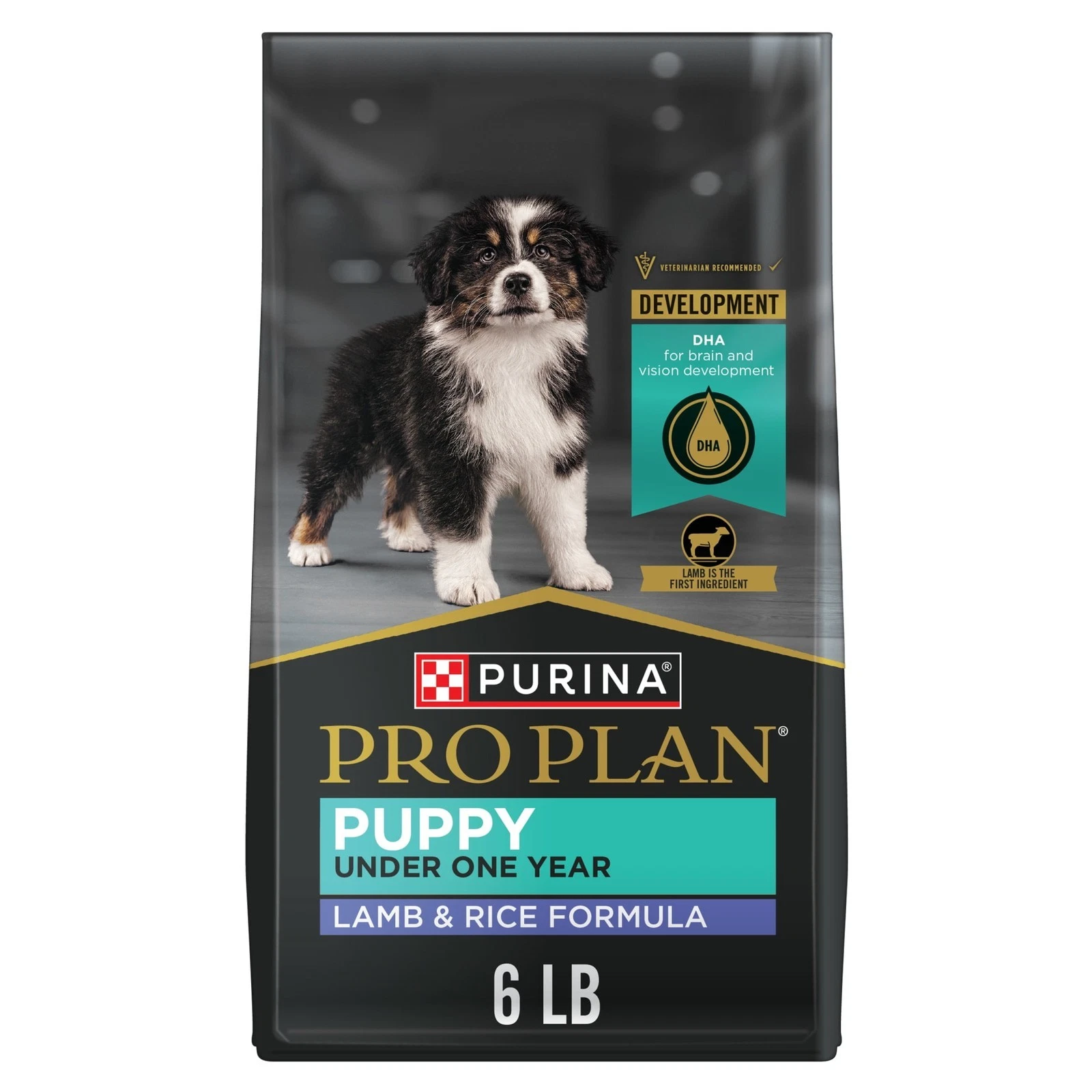 Puppy Dry Dog Food Dogs Under 1 Year High Protein Real Lamb & Rice Formula 6 lb