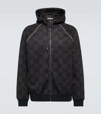 3XL - Gucci jumbo GG zip jacket with web - BN...
