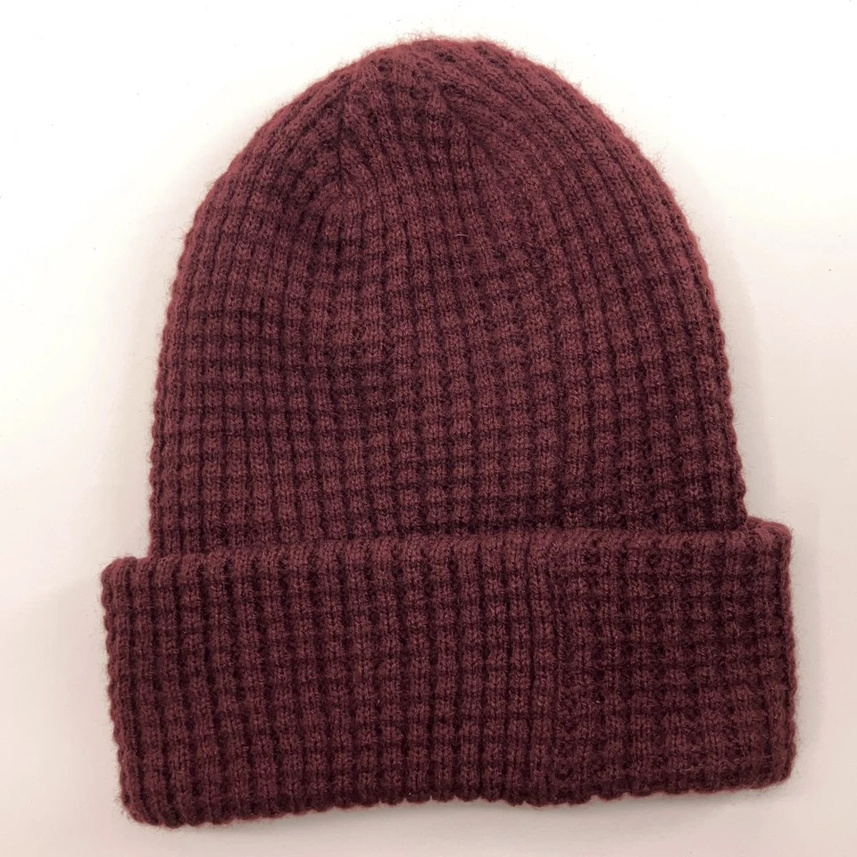 Urban Outfitters fp движение вафельный узор бордовый зимняя шапка - Изображение 2 из 4