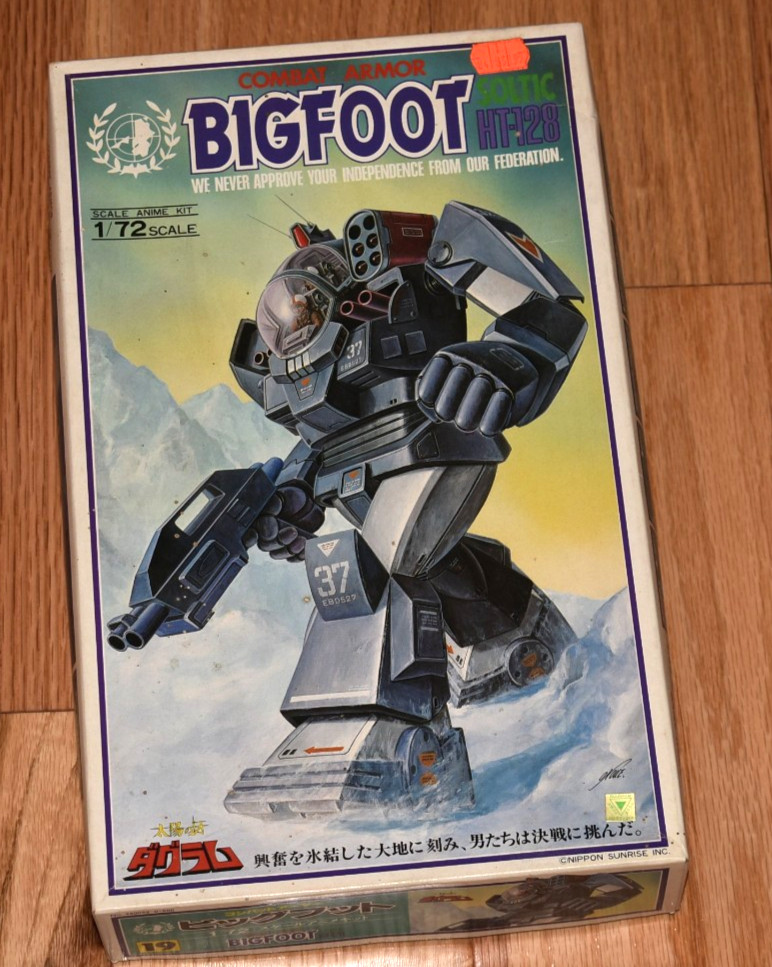 Vintage 1/72 Combat Armor Soltic HT-128 Bigfoot Dougram Takara Model Kit