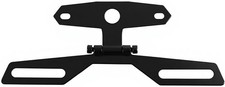 Adjustable License Plate Mount, Folding License Plate Tail Light Holder -Black