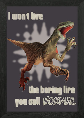 Raptor in mE Gerahmtes Wandbild Poster Leinwanddruck Bild