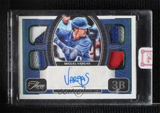 2022 Panini Three and Two Quad Jersey Emerald 2/5 Miguel Vargas Auto 10no