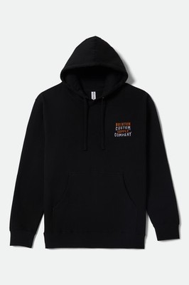 BRIXTON WHEATON HOODED SWEATSHIRT GR: M BLACK
