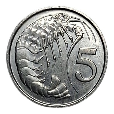 1977 Cayman Islands 5 Cents Coin - KM# 2