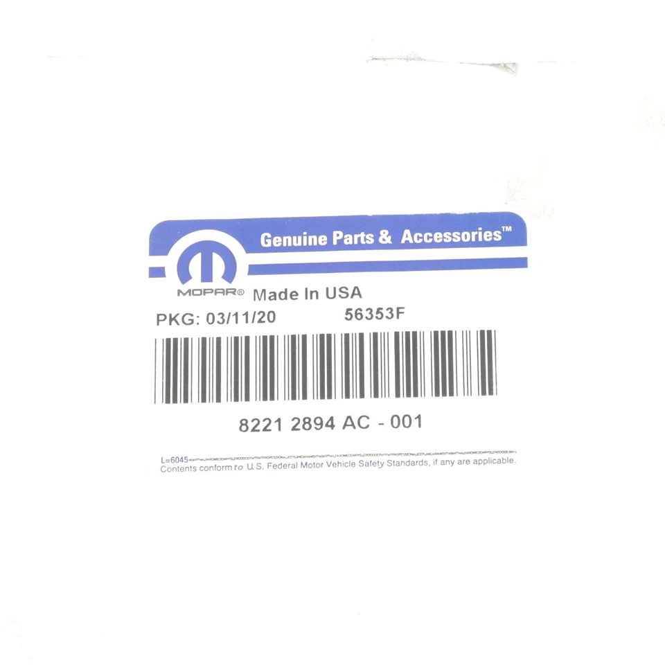 GENUINE MOPAR 12-13 TOWN & COUNTRY GRAND CARAVAN REMOTE START KIT NEW 82212894AC - Image 4 of 4