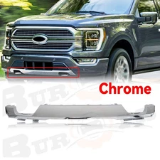 Front Bumper Lower Molding Trim Valance Chrome For Ford F150 F-150 2021-2023