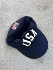 Vintage 1990s Polo Ralph Lauren USA American Flag Cap. Size Large.