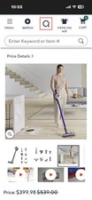 Dyson 344906-01 Fuschia Cordless Stick Vacuum Cleaner