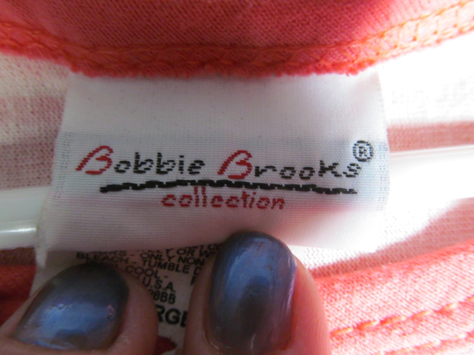 Bobbie Brooks Women Shirt Large  Stripe Flower Short Sleeve thumbnail 5
