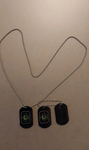 VNTG  Nintendo 64 Dog Tags Lot of 3 (2- "Get or Get Out") and ( 1- Nintendo 64)