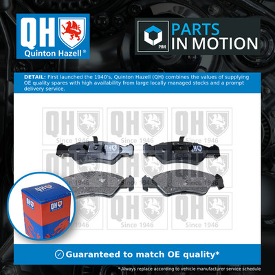 Brake Pads Set Front BP445 Quinton Hazell 5025048 5025929 6162190 6188427 21202