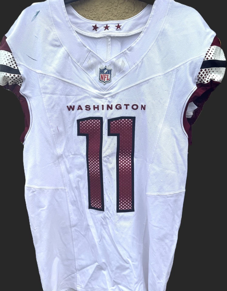 🏈Jeremy Chinn GAME WORN💪2025 Season Washington Commanders NFL Jersey👕inc.COA - Image 2 of 4