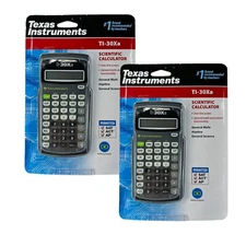 Lot of 2 Texas Instruments TI-30Xa 10 Digit Scientific Calculator SAT ACT AP
