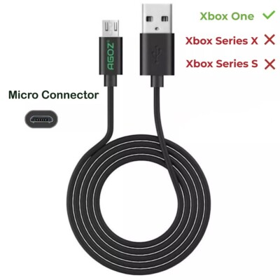Micro USB Cable Fast Charger Cord for Xbox One, One X,One S Game Controller