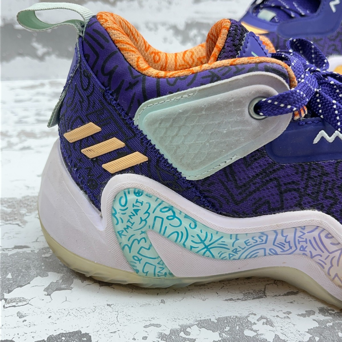 Adidas Don Issue #3 Jazz Purple‎ Yellow Donovan Mitchell Size 15 Adidas D.O.N Issue #3 Jazz Purple Yellow Donovan Mitchell  main image 3