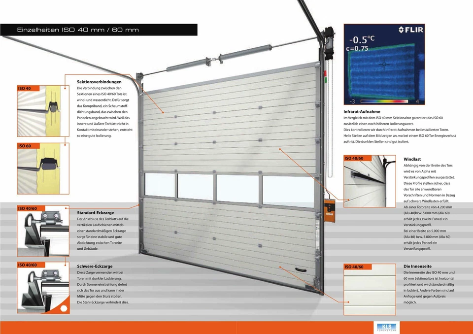 Alpha Industrietor | Hallentor | Garagentor | Antrieb | Schlupftür | ISO40 | RAL - Bild 3 von 4