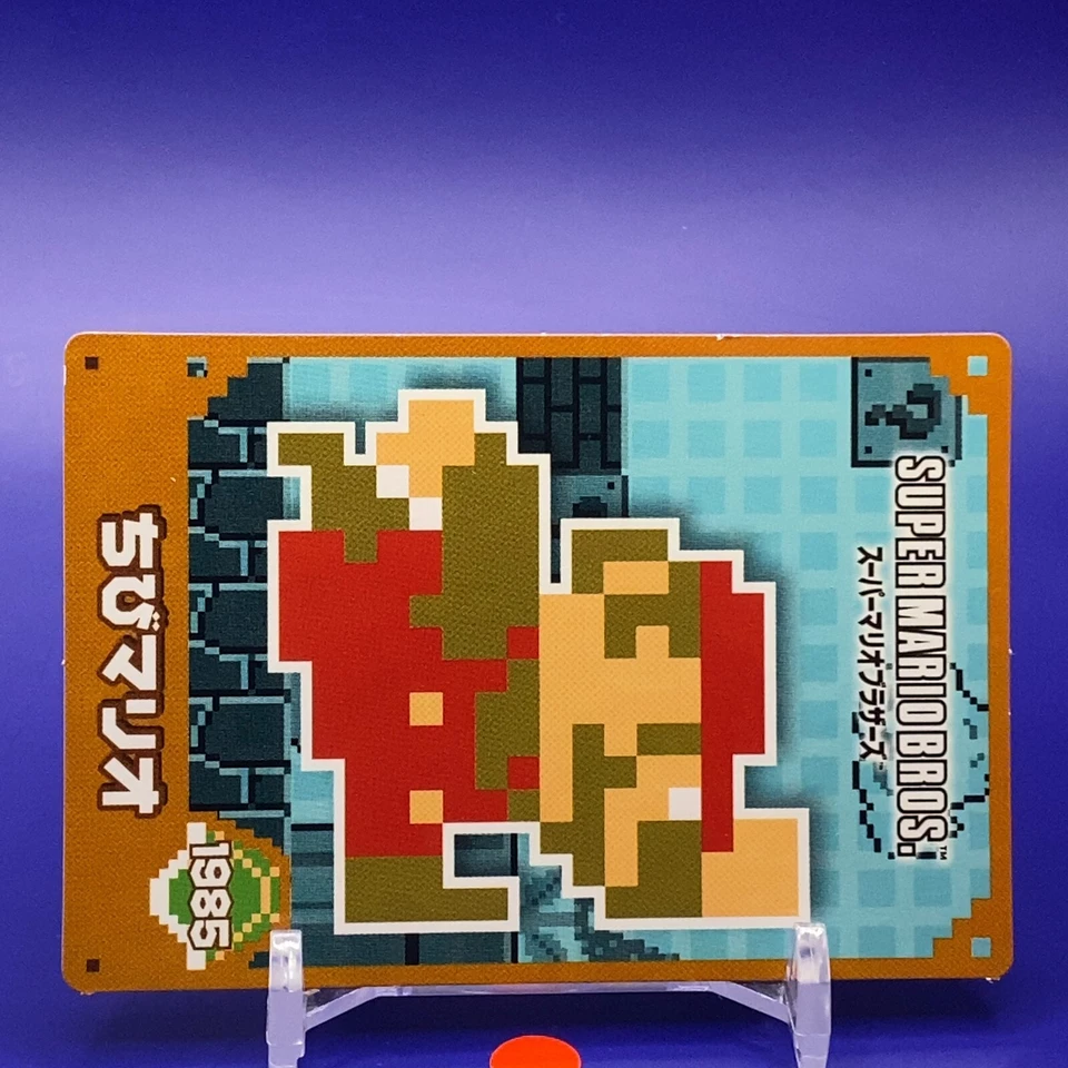 Mini Mario Top Super Mario Bros. Card 1985 Nintendo Japan F/S #6 - Image 2 of 4