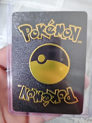 Pokemon Zapdos V Black Foil Fan Art Textured Collector Card HP200