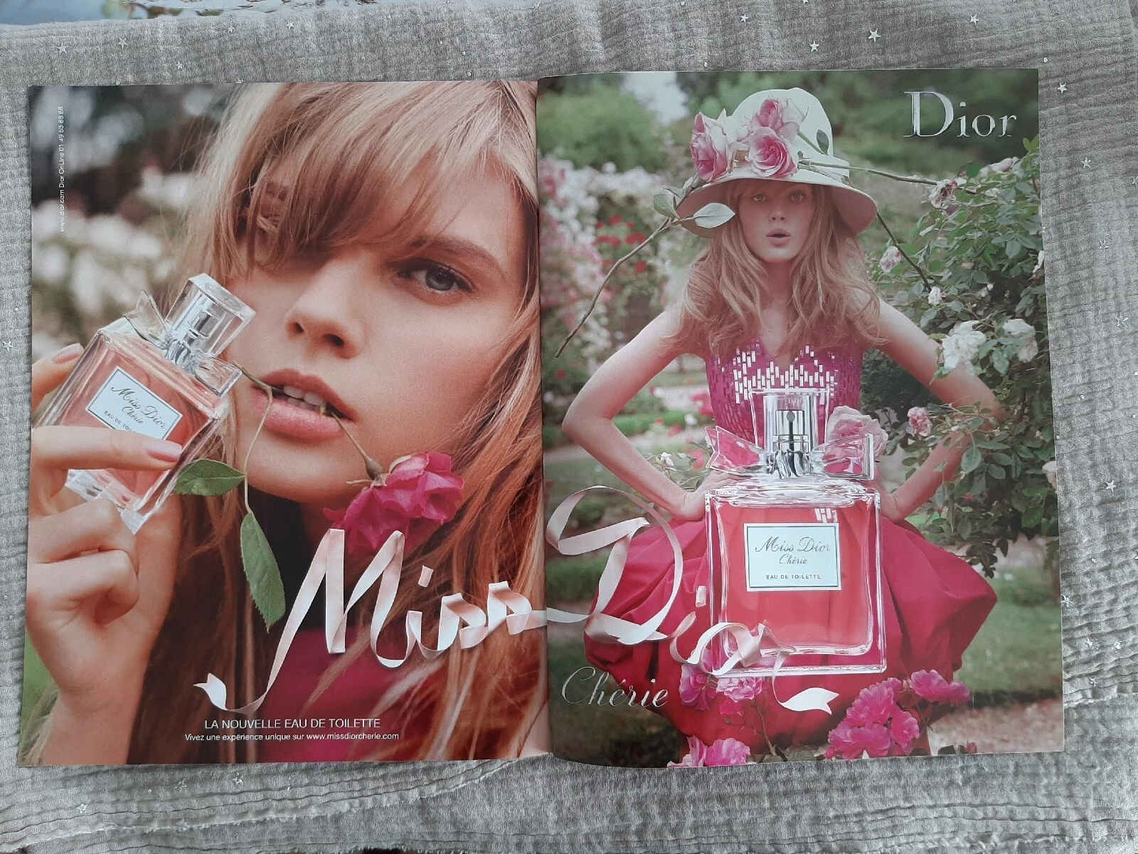Publicité papier Parfum. Perfume Ad C. Dior Miss Dior Chérie de 2010