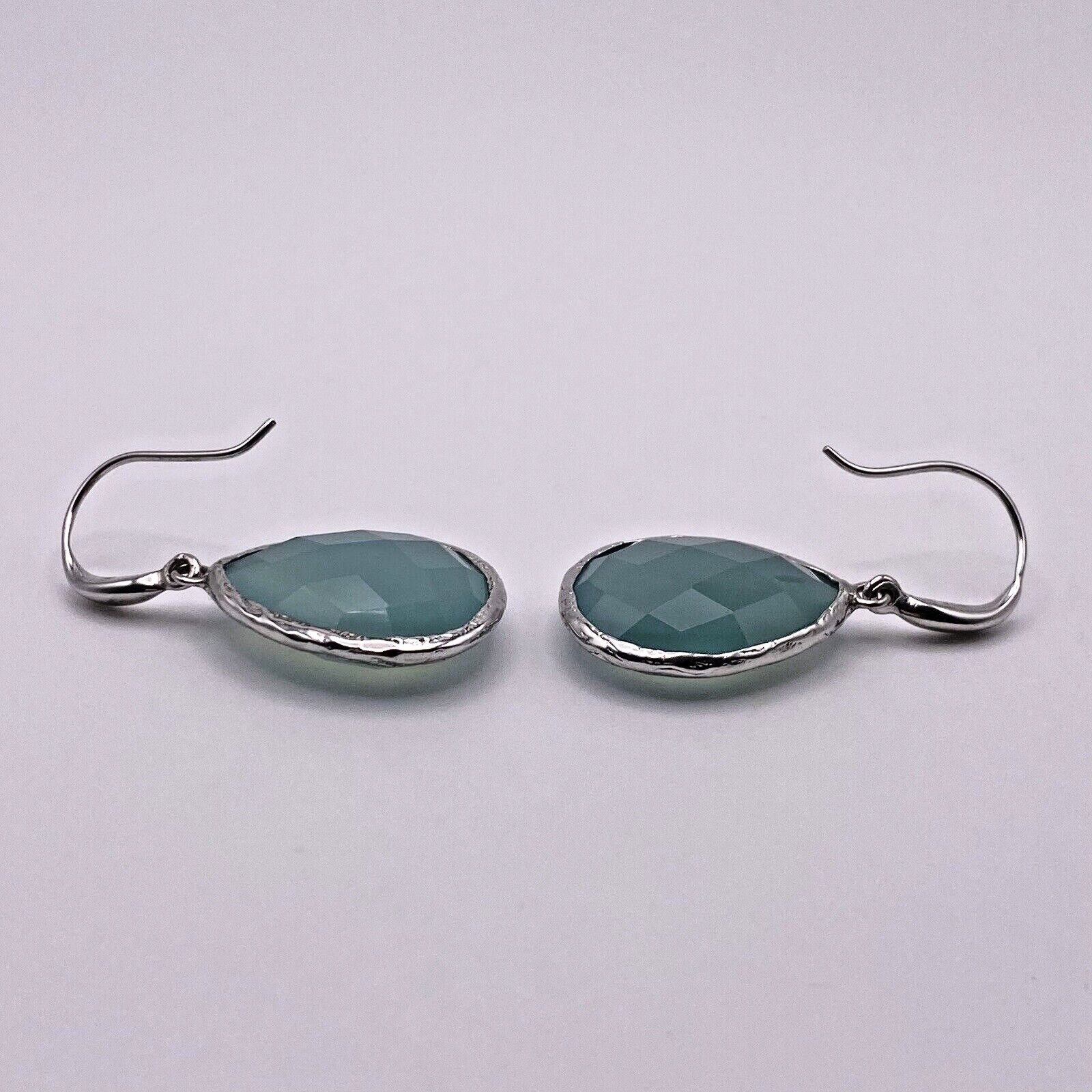 Solid 925 Sterling Silver Drop Dangle Earrings Fa… - image 7