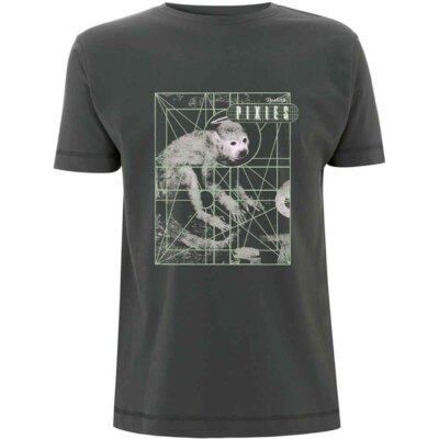 PIXIES - Monkey Grid T-Shirt OFFICIAL MERCHANDISE