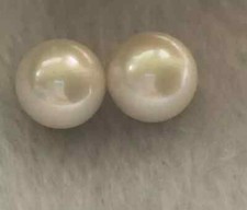 classic 10-11mm south sea round white loose pearl half drill