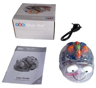 Blue-Bot Kids Robot +Box +USB Cable TTS IT10082 Bluetooth STEM Coding Recharge