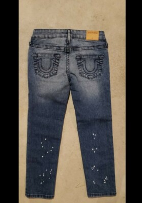 NWOT True Religion Girls Bleach Splatter Jeans, Size 6 | eBay