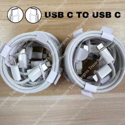 For i-Phone 15Plus/16 Pro Max /17Air USB-C To Type C Fast Charger Charging Cable