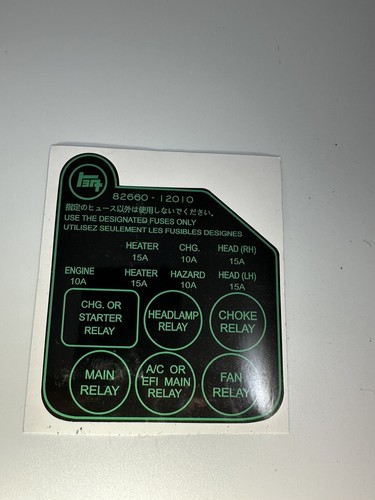 Toyota Corolla Decal set 1980 Fit Sedan 4Door Wagon Coupe Hardtop Liftback "13" - Picture 5 of 15