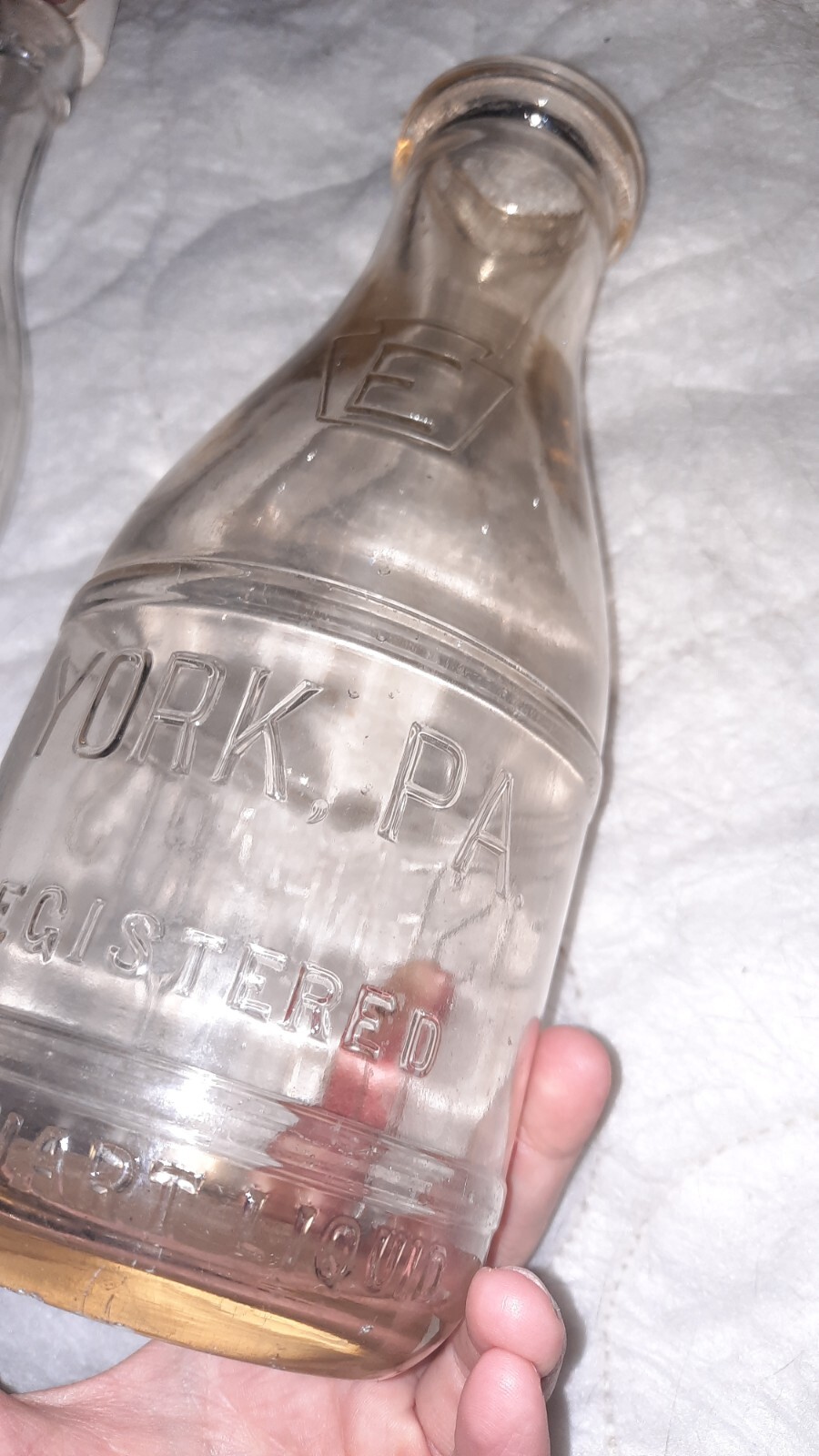 Vintage York PA Milk Bottle Quart Eisenhart's dairy 1951 eBay