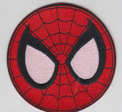 PATCH SPIDERMAN EYES  DIAMETER 3'' IRON ON 