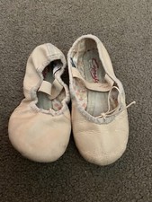 Capezio Ballet Pink Shoes Leather Size 12M J1 65