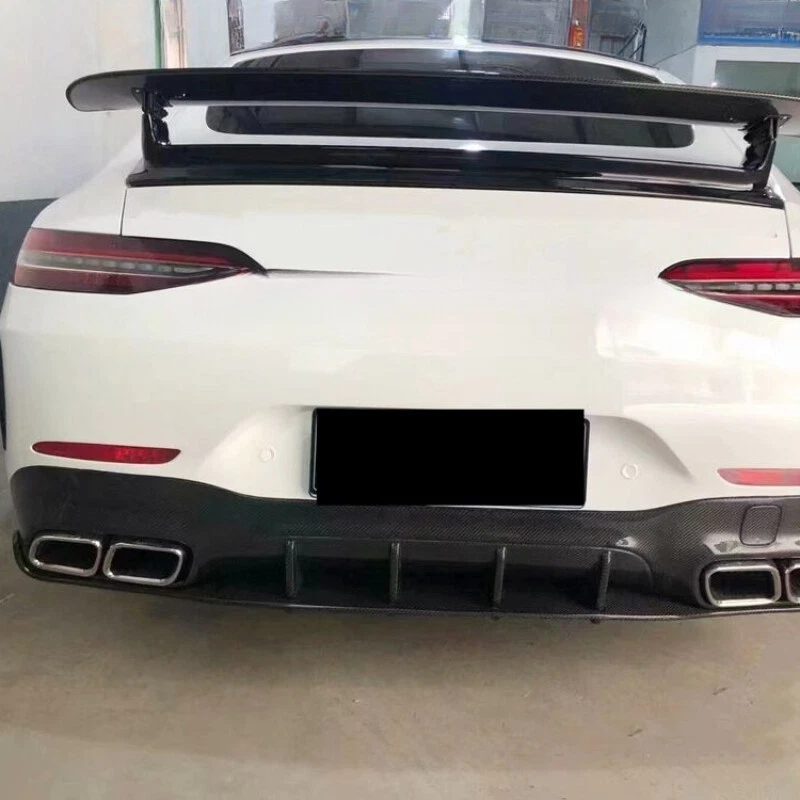 Alerón trasero de fibra de carbono real para 15-21 MB AMG GTR GT63 GT63S GT50 GT53 Foto 3 de 4