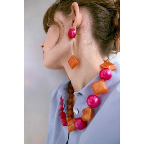 Pendientes de resina de color sólido Zara 4548/054 - Imagen 4 de 6