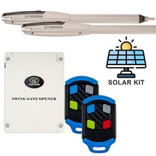 Centsys Vantage 500 Solar Dual Swing Gate Motor Opener Kit Suits 4m / 300Kg